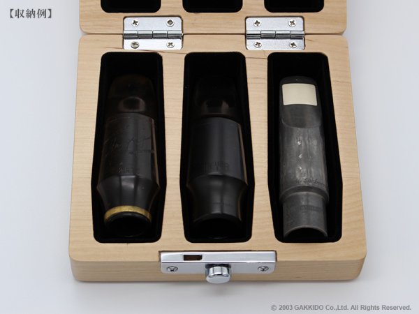 画像6: SILVERSTEIN Premium Maple Wood Mouthpiece Case 木製マウスピースケース 3本入り用 (6)