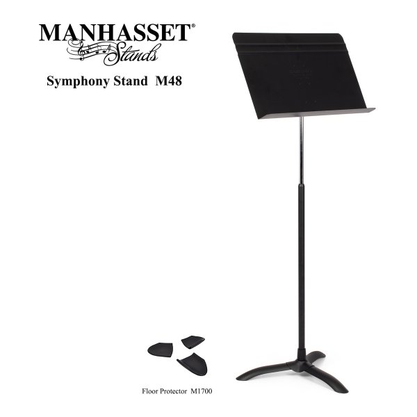 画像1: MANHASSET　譜面台　Symphony M48　フロアプロテクター付き (1)