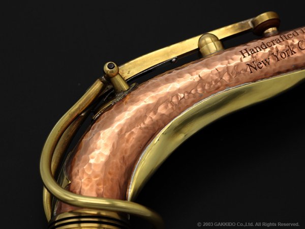 画像2: KB Sax　アルトサックス用ネック　【VANGUARD - HAND HAMMERED COPPER】　【Raw Finish】 (2)