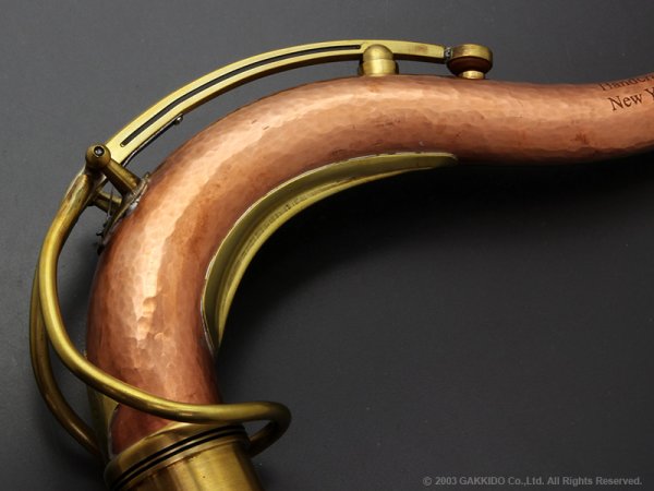 画像8: KB Sax　テナーサックス用ネック　【VANGUARD】　【Double-Alloy Custom Neck】　【M-61 Hand Hammered Brass & Hand Hammered Copper】 (8)
