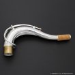画像1: KB Sax　テナーサックス用ネック　【VANGUARD】　【Hand Hammered Sterling Silver】　【Brass Parts: Silver Plated】 (1)