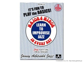 JAMEY AEBERSOLD Vol.24 MAJOR AND MINOR 【英語版】 - 楽器堂管楽器