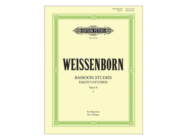 画像1: Peters London　ファゴット教則本　ワイゼンボーン / 練習曲 Op.8 第1巻 (1)