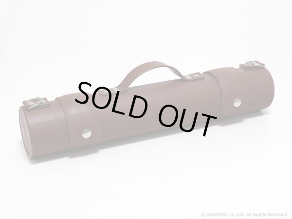 画像3: WISEMAN　シングル・ダブルフルートケース　【レザー製】　【レザー: Tan Laurel】　【内装: Black / Gold】 (3)