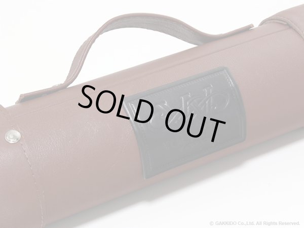 画像4: WISEMAN　シングル・ダブルフルートケース　【レザー製】　【レザー: Tan Laurel】　【内装: Black / Gold】 (4)