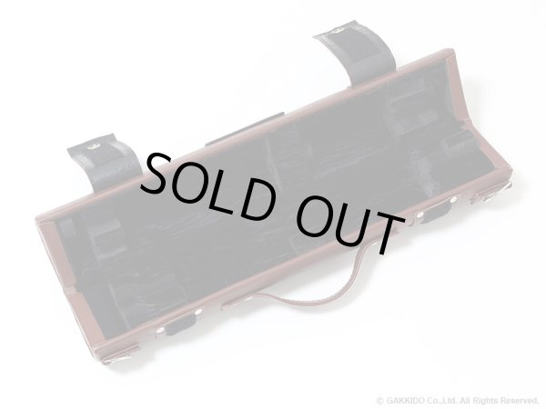 画像5: WISEMAN　シングル・ダブルフルートケース　【レザー製】　【レザー: Tan Laurel】　【内装: Black / Gold】 (5)