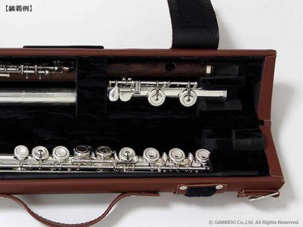 画像10: WISEMAN　シングル・ダブルフルートケース　【レザー製】　【レザー: Mustang Laurel】　【内装: Black / Gold】　【即納可能品】 (10)