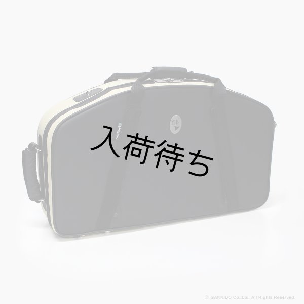 画像2: Marcus Bonna　ソプラノ＆アルトサックス用ダブルケース　【MBSSAS】　【レザー製】　【アイボリー×ブラック×シルバーメタルロゴ】　【特注モデル】 (2)