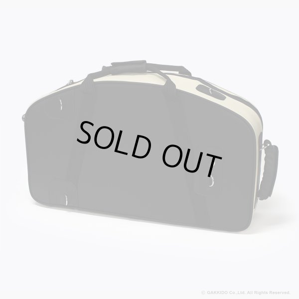 画像3: Marcus Bonna ソプラノ&アルトサックス用ダブルケース 【MBSSAS】 【レザー製】 【アイボリー×ブラック×シルバーメタルロゴ】 【特注モデル】 (3)