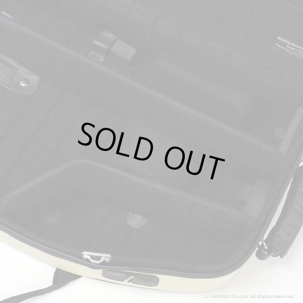 画像11: Marcus Bonna ソプラノ&アルトサックス用ダブルケース 【MBSSAS】 【レザー製】 【アイボリー×ブラック×シルバーメタルロゴ】 【特注モデル】 (11)