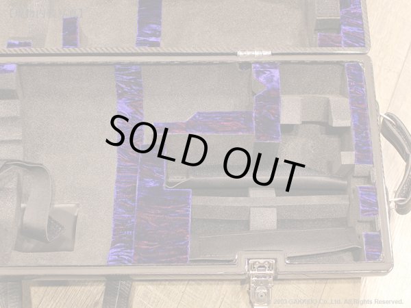 画像15: WISEMAN　ソプラノ＆アルトサックス用マルチプルケース　【カーボンファイバー製】　【カーボンファイバー: Standard Black / Gloss Lacquer】　【内装: Blue / Red】 (15)