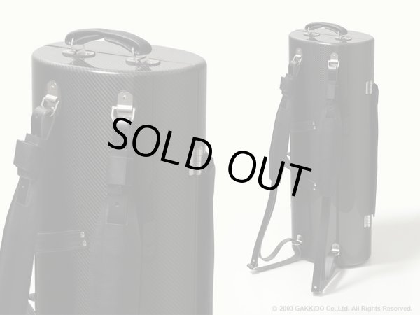 画像4: WISEMAN　ソプラノ＆アルトサックス用マルチプルケース　【カーボンファイバー製】　【カーボンファイバー: Standard Black / Gloss Lacquer】　【内装: Blue / Red】 (4)