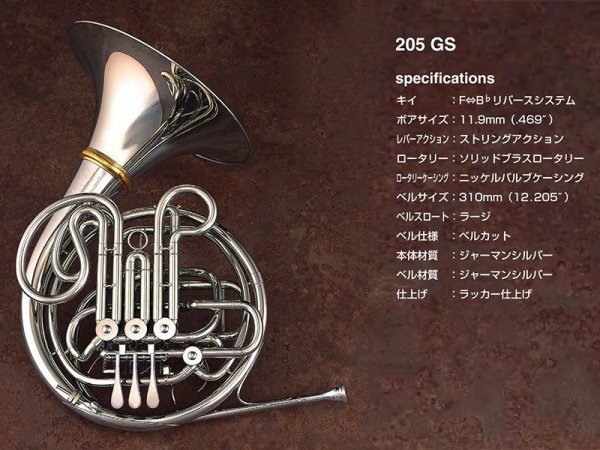 画像1: Wenzel Meinl　205 GS　フレンチホルン (1)