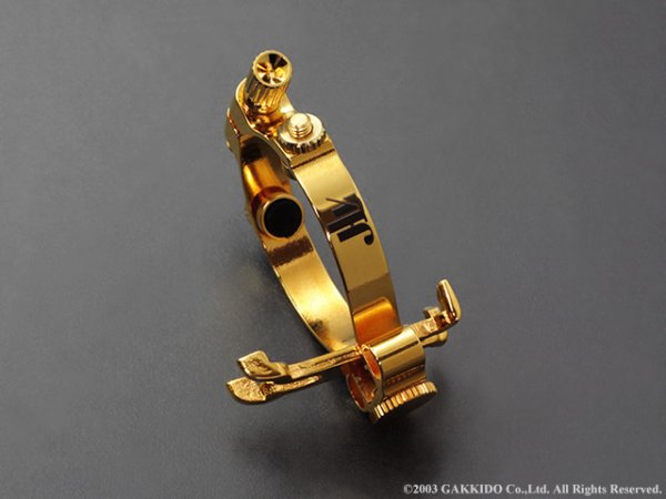 画像2: JLV クラリネット用リガチャー 金メッキ仕上げ (2)