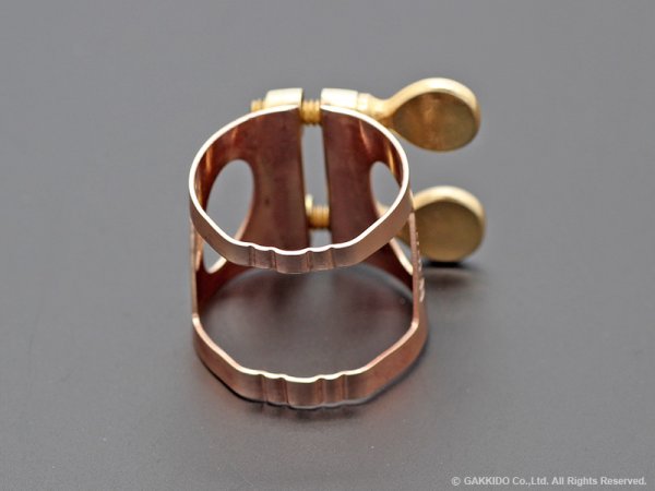 画像2: Jessen Sax B♭クラリネット用リガチャー 【Raw Bronze】 (2)