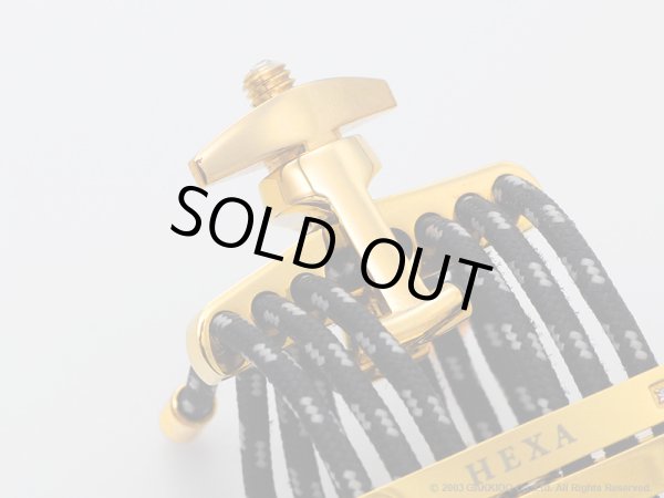 画像2: [第5世代] SILVERSTEIN　A-FRAME HEXA　Champagne Gold　クラリネット用リガチャー (2)
