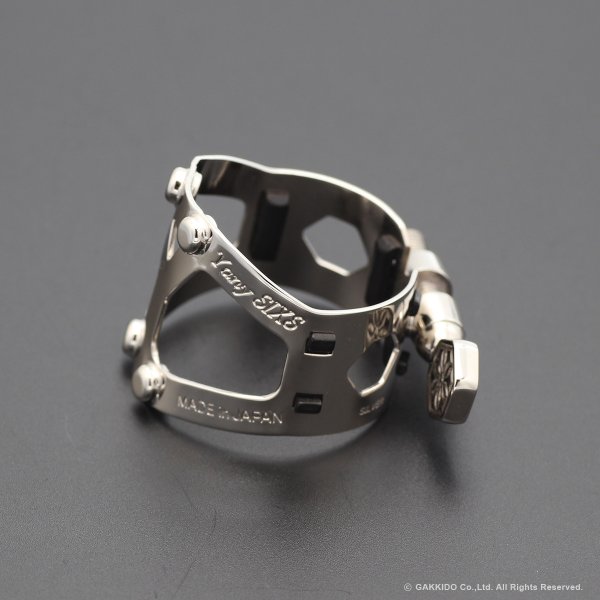 画像2: Yanagisawa　B♭クラリネット用リガチャー　Yany SIXS　Solid Silver　プラチナメッキ仕上げ　【数量限定モデル】 (2)