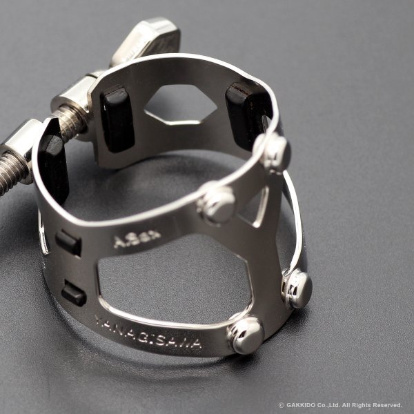 画像5: Yanagisawa　B♭クラリネット用リガチャー　Yany SIXS　Solid Silver　プラチナメッキ仕上げ　【数量限定モデル】 (5)