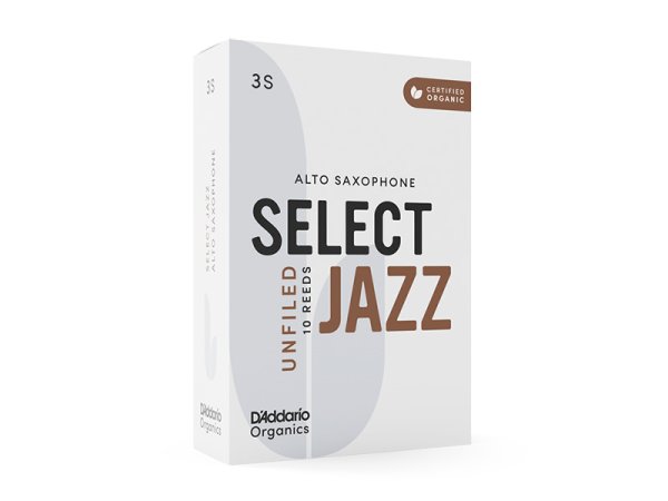 画像1: D'Addario Woodwinds　Organics　SELECT JAZZ　サックス用リード　10枚入り (1)