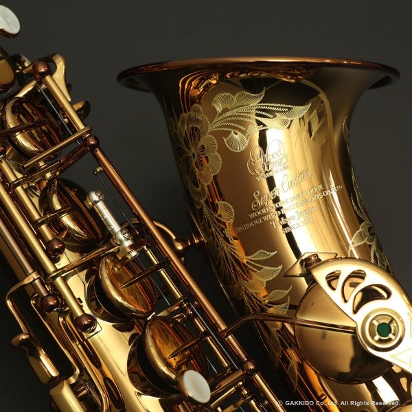 画像2: Wood Stone　Super Custom　アルトサックス　ヴィンテージラッカー仕上げ　WOF (without High F# key) (2)