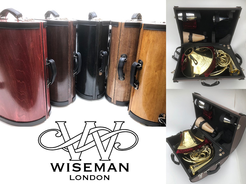 【美品】ホルンケース/ハードケース/ストラップあり ホルン WISEMAN ハードケース ※ケースのみ
