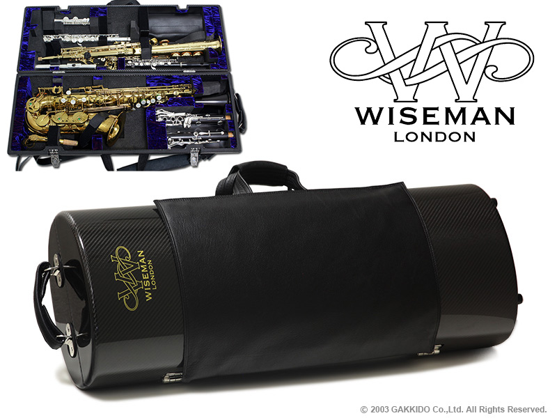 WISEMAN ソプラノ＆アルトサックス用マルチプルケース 【カーボンファイバー製】 【Gloss Lacquer】 楽器堂管楽器専門ショップ