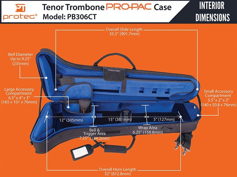 PROTEC PB306CT トロンボーン用セミハードケース - 楽器堂管楽器専門