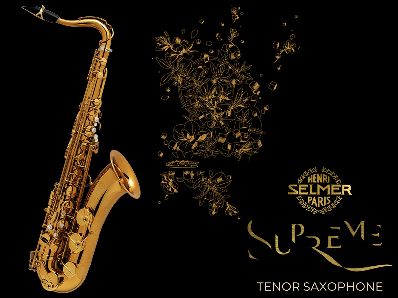 H.SELMER Supreme テナーサックス 【ダークゴールドラッカー仕上げ